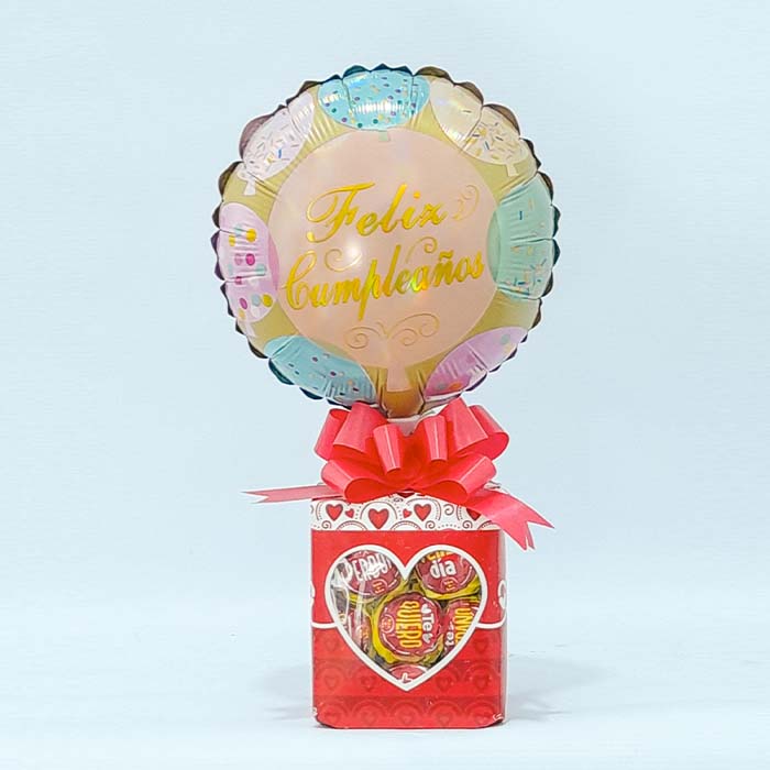 Globos con bombones Feliz Cumpleaños Globos Pastel – Balloon City